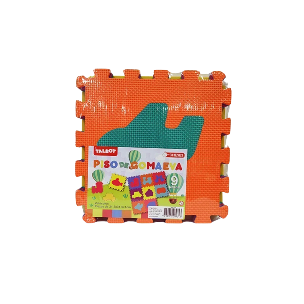PISOS GOMA EVA TALBOT VEHICULOS X 9U 31.5X31.5X1CM 5134