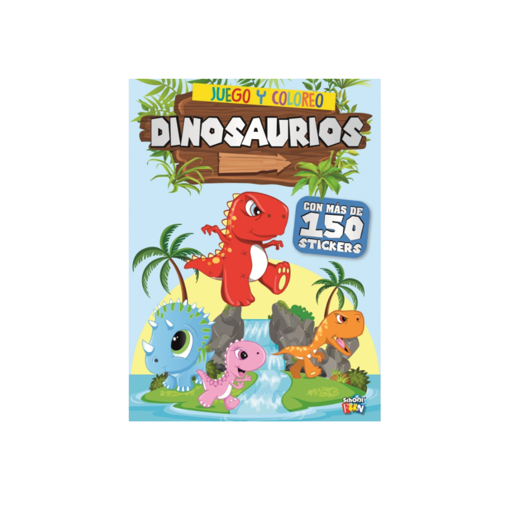 JUEGO Y COLOREO DINOSAURIOS LIST-288
