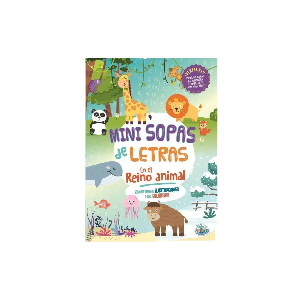 LIBROS PLOW MINI SOPA DE LETRAS EN EL REINO ANIMAL BK-118