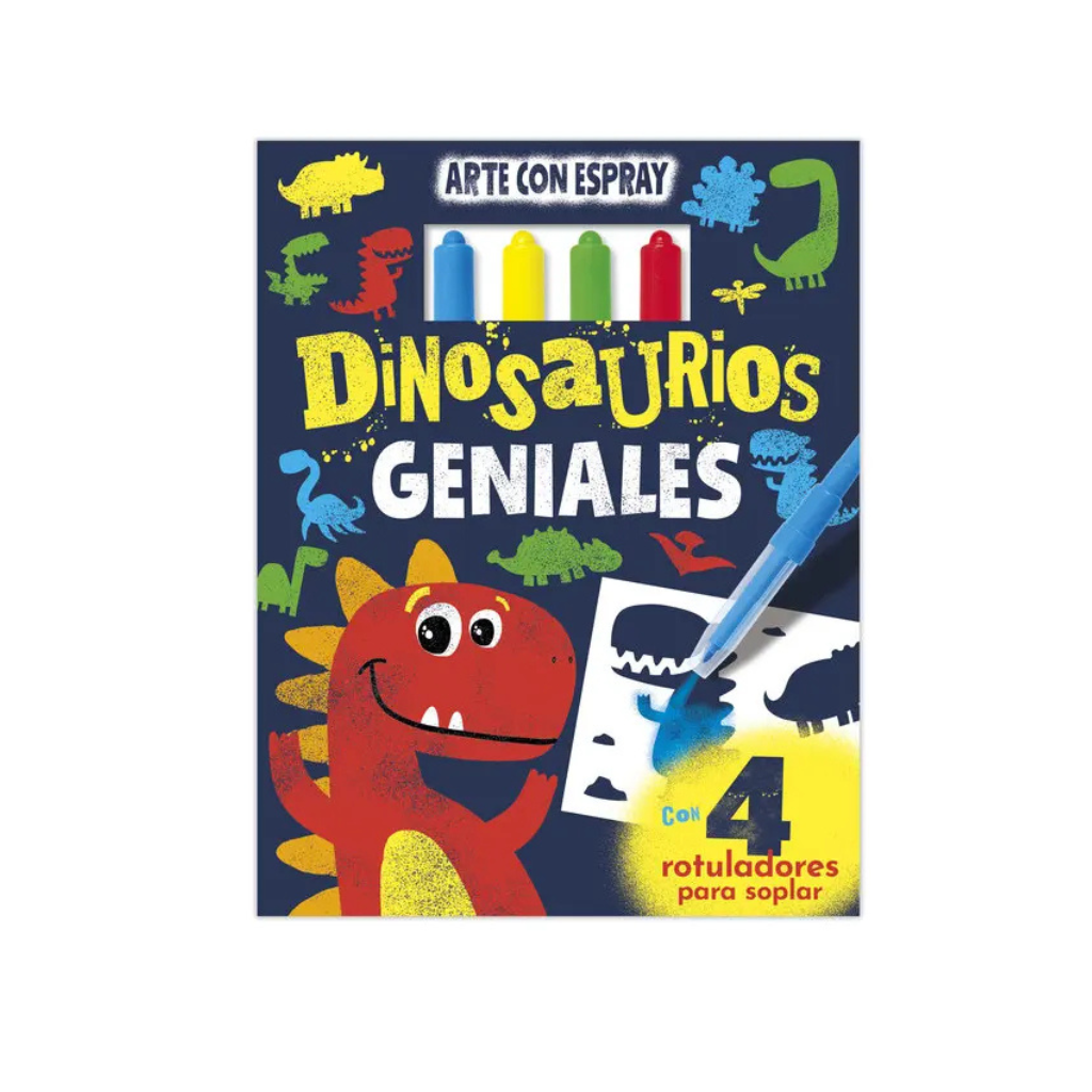 ARTE CON SPRAY DINOSAURIOS GENIALES EDI0178-4
