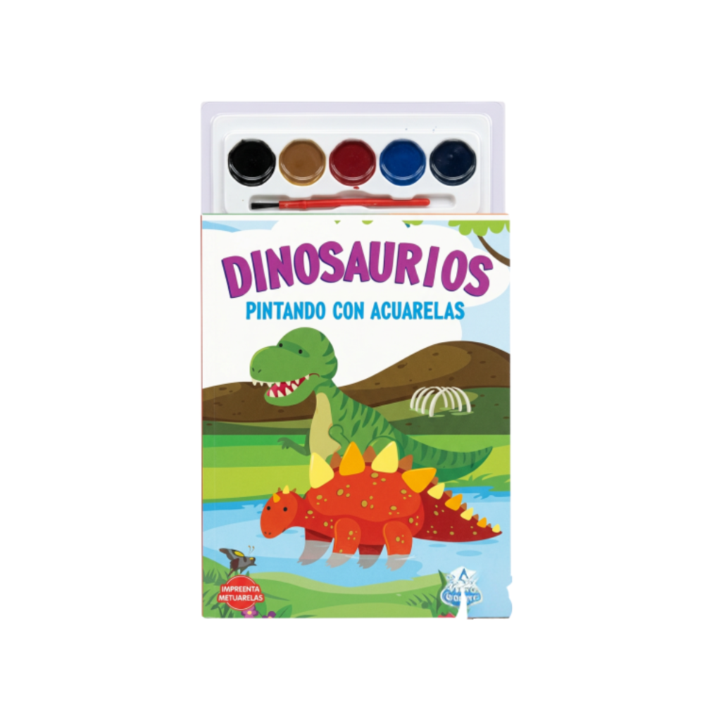PINTANDO CON ACUARELAS DINOSURIOS BK-328