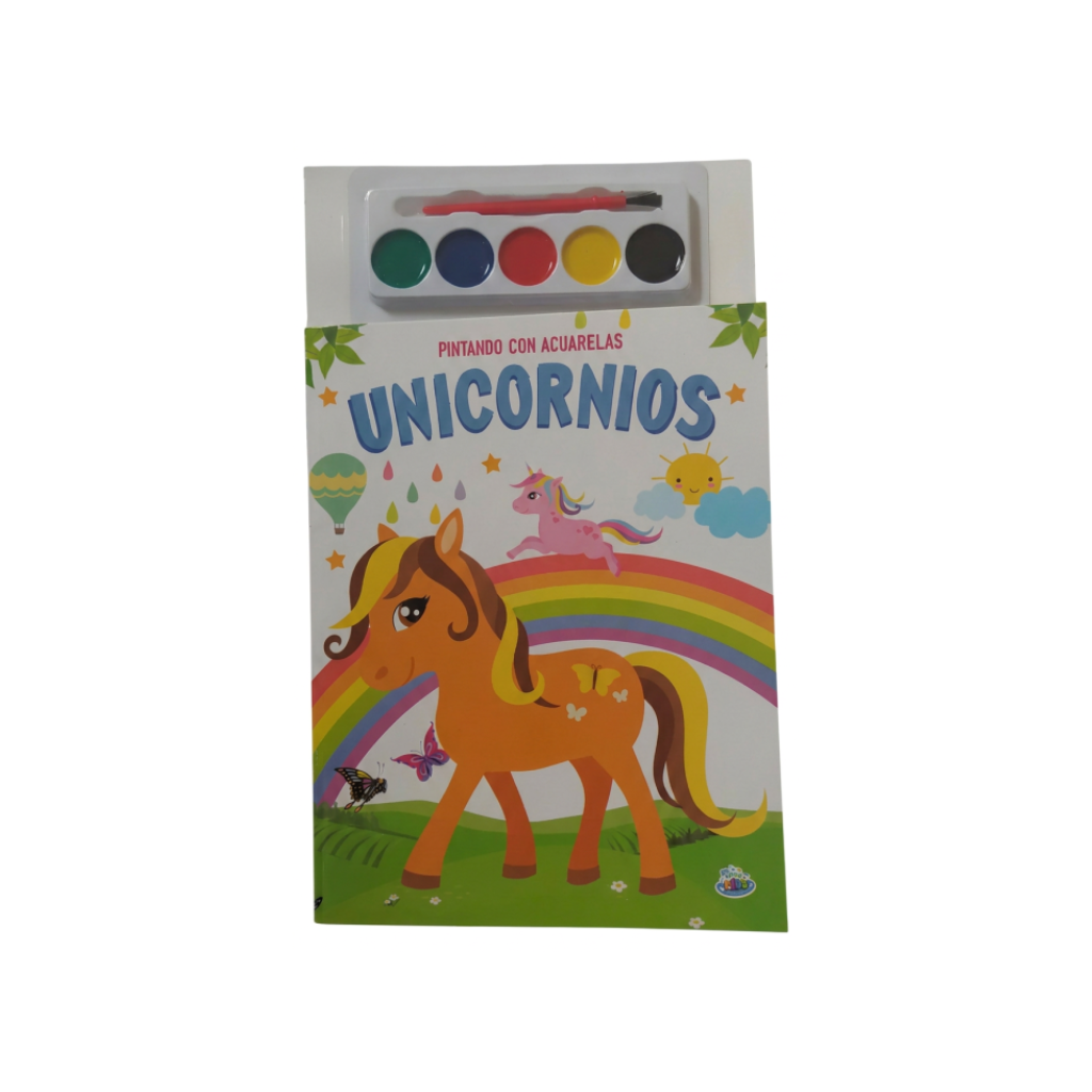 PINTANDO CON ACUARELAS UNICORNIOS BK-331