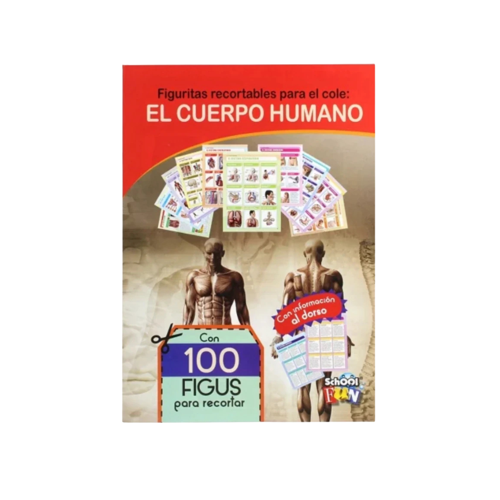 ALBUM DE FIGURITAS RECORTABLES - EL CUERPO HUMANO