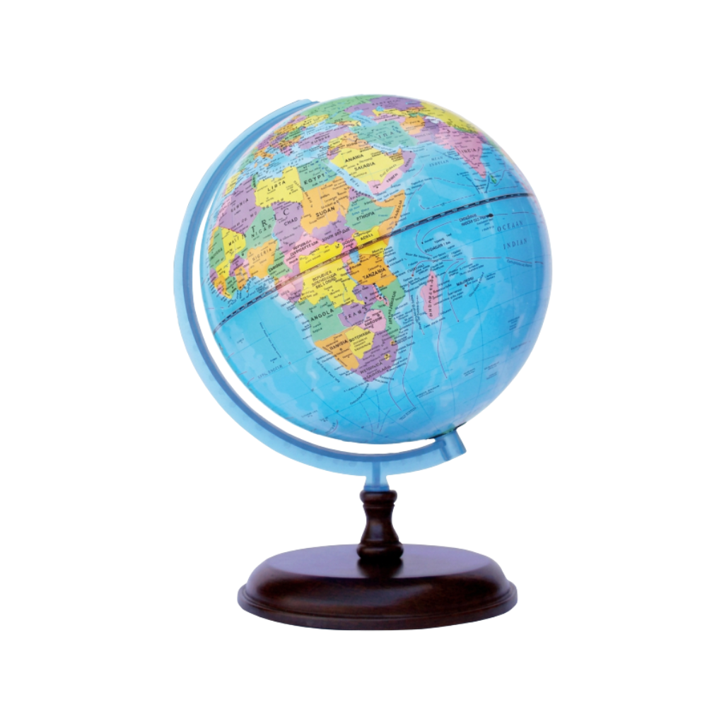 GLOBO TERRAQUEO 259W 25 CM BASE MADERA