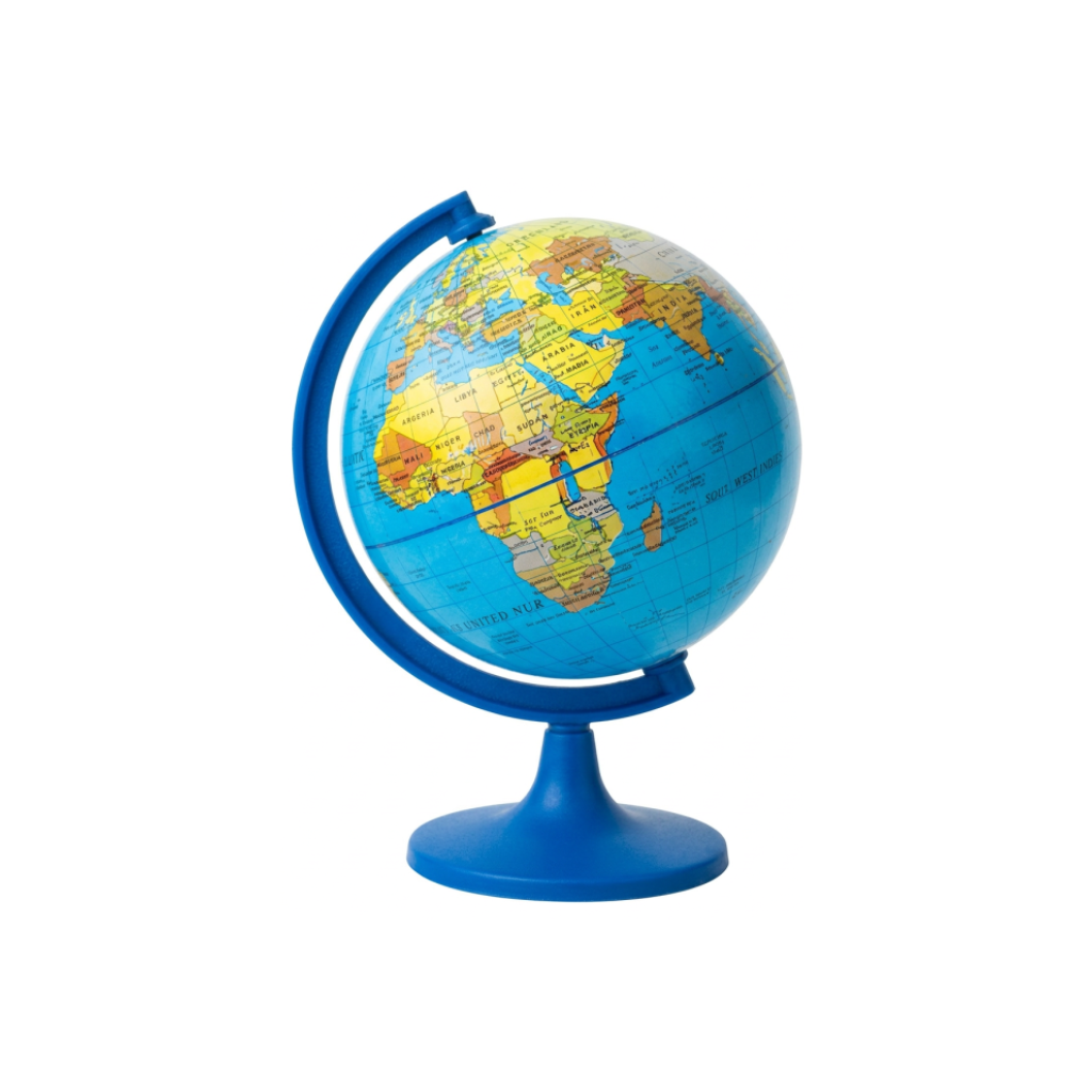 GLOBO TERRAQUEO 10CM BASE PLASTICA POLITICO