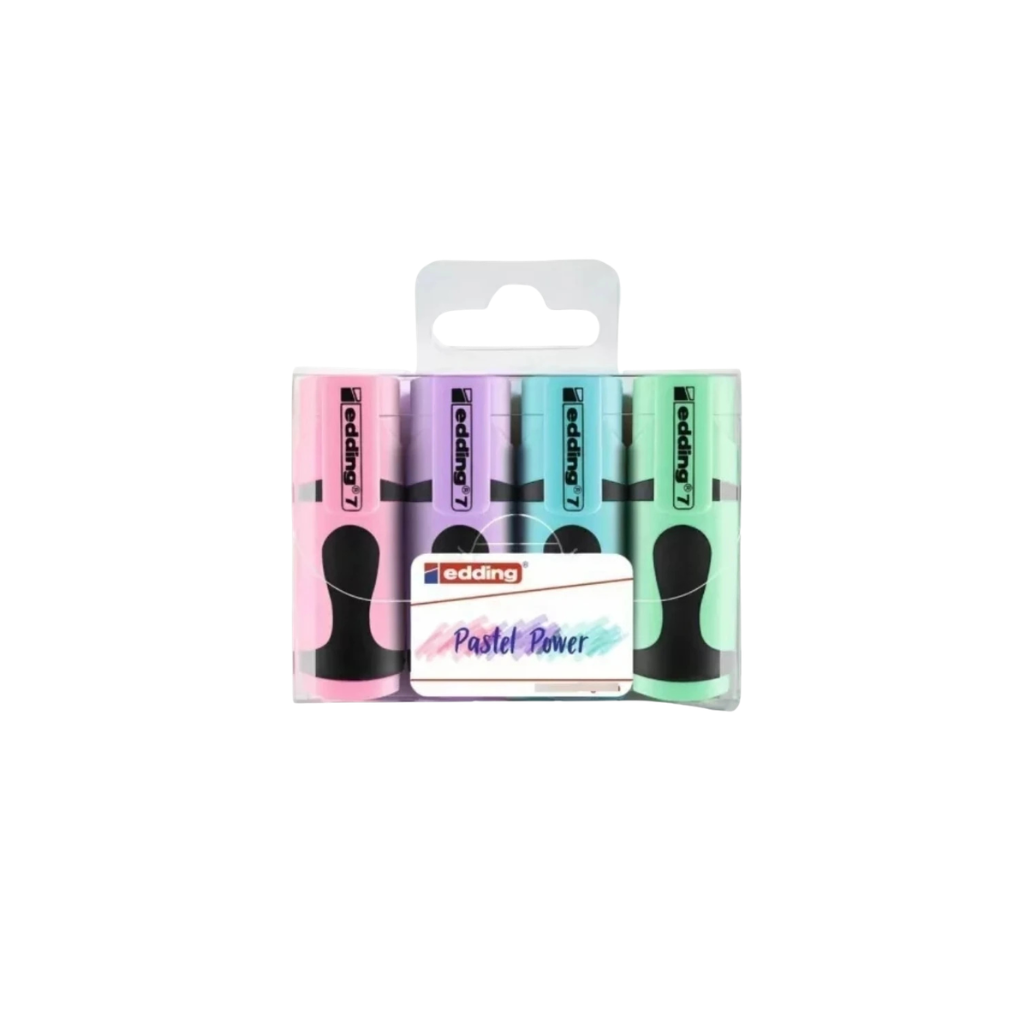 RESALTADOR EDDING MINI PASTEL X4 UNID POWER 4-7-4049