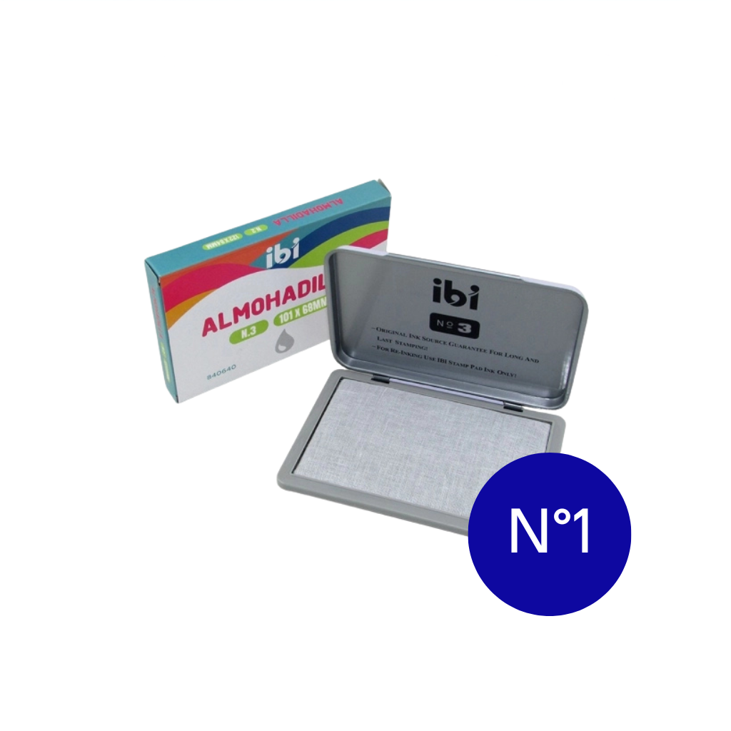 ALMOHADILLA N.1 S/TINTA METAL 142X98MM