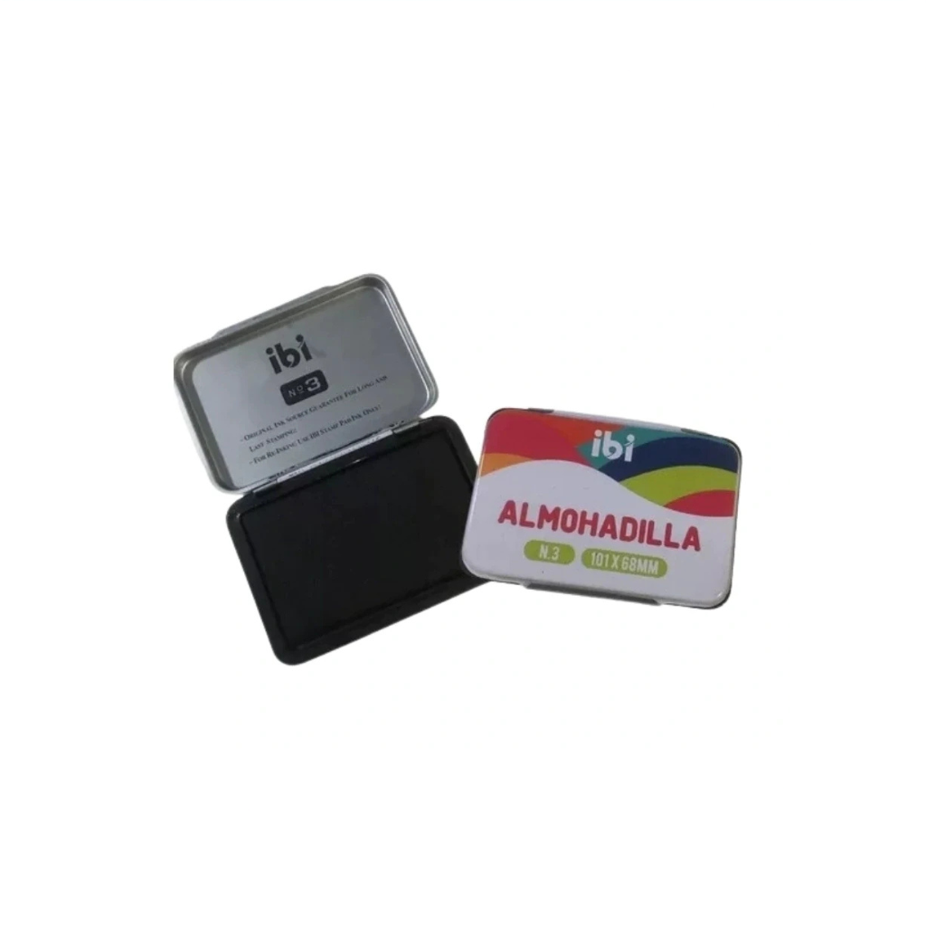 ALMOHADILLA N.3 TINTA NEGRA METAL 101X68MM