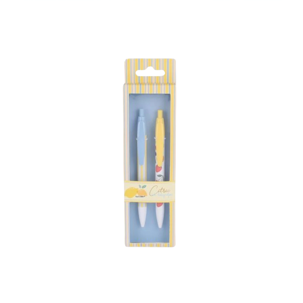 BOLIGRAFO IBICRAFT CITRIC X 2 EN ESTUCHE 070091
