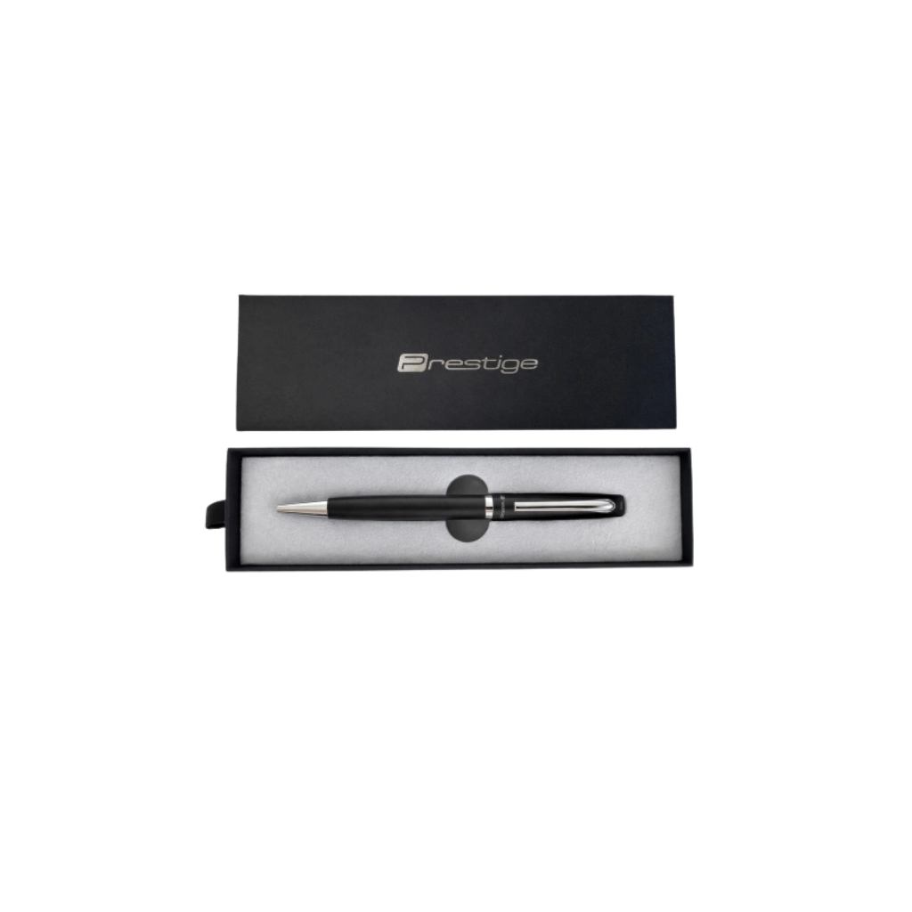 BOLIGRAFO PRESTIGE METALICO NEGRO EN ESTUCHE 070075