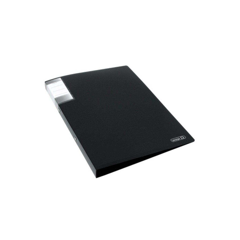 CARPETA 2 AROS 20MM OMEGA / IBI OFICIO NEGRO 076390
