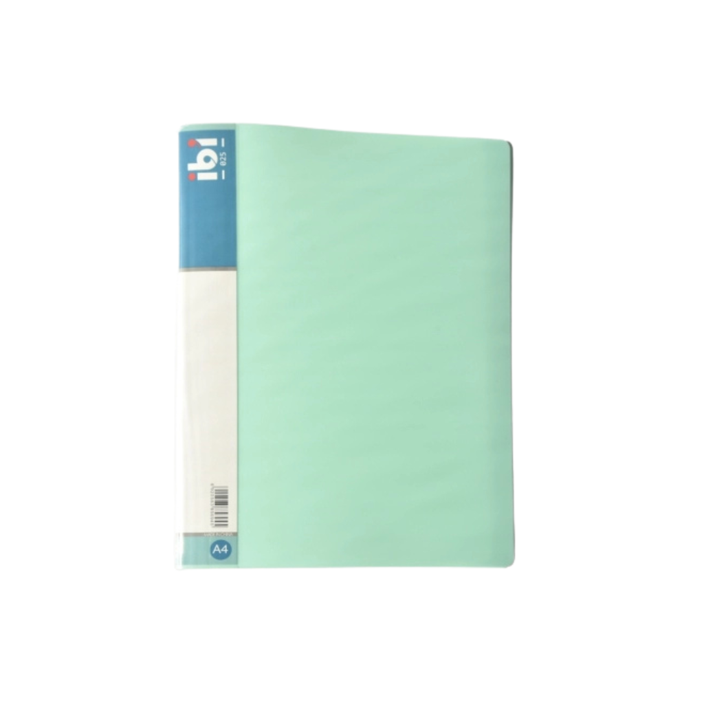 CARPETA A4 20 FOLIOS VERDE PASTEL