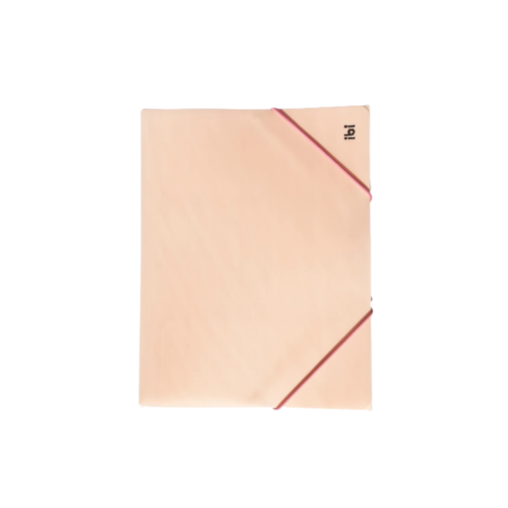 CARPETA A4 CON ELASTICO ROSA PASTEL IBICO