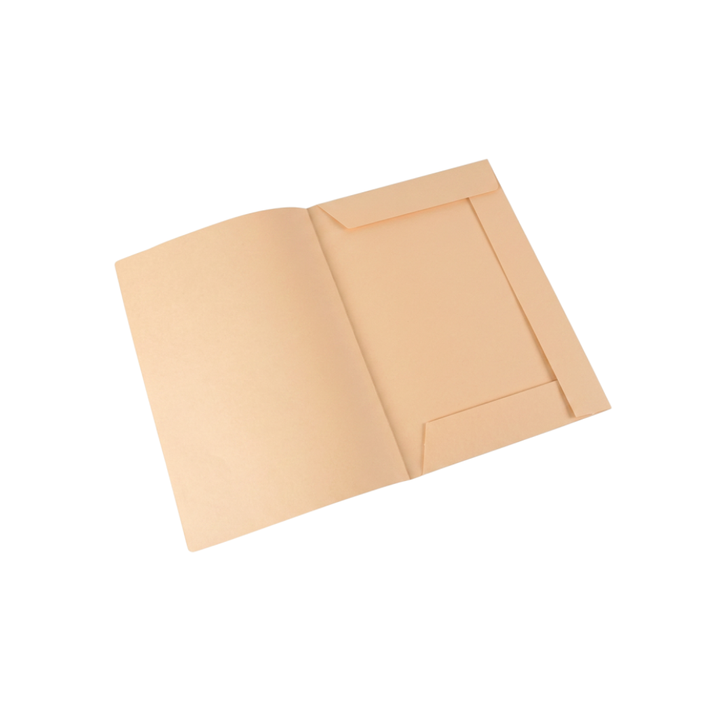 CARPETA CARTULINA 3 SOLAPA OFICIO 180GRS CREMA