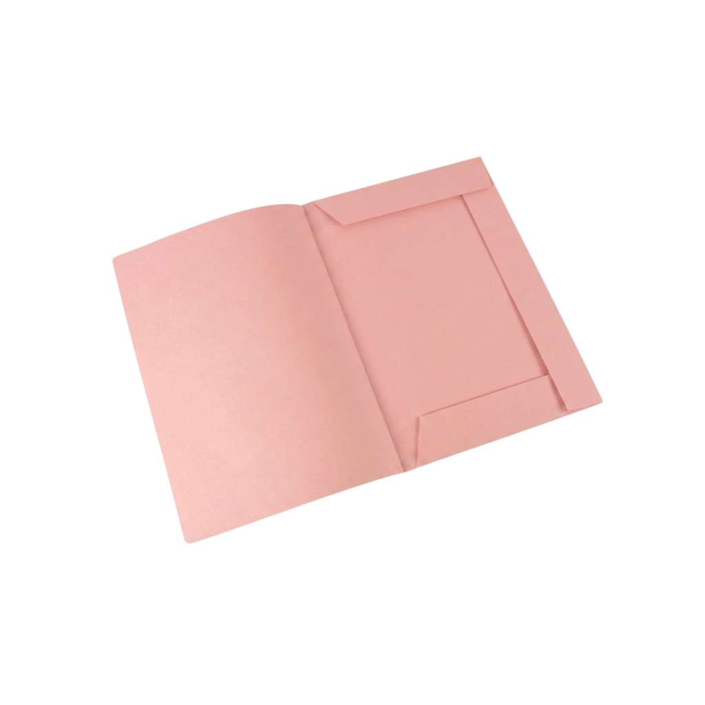 CARPETA CARTULINA 3 SOLAPA OFICIO 180GRS ROSA