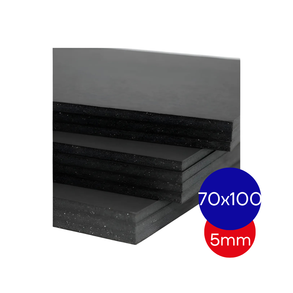 CARTON FOAMBOARD 70 X 100CM 5 MM NEGRO