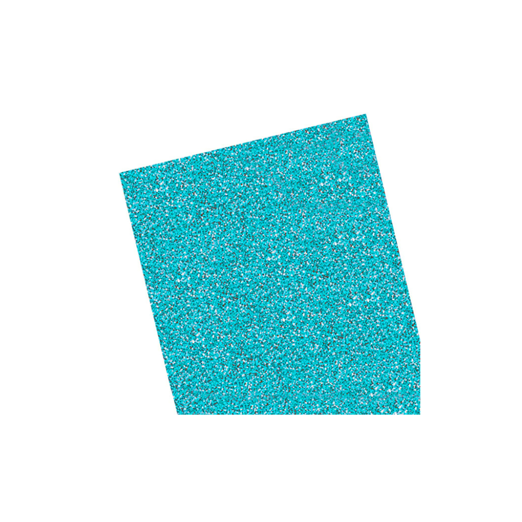 CARTULINA GLITTER 35X50CM 250GRS CELESTE 648448 X10 UNID.