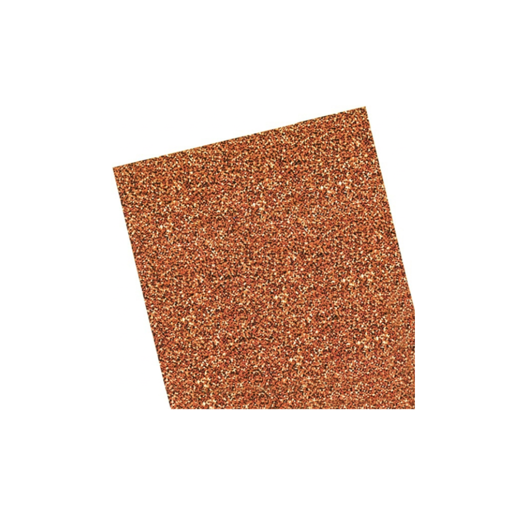 CARTULINA GLITTER 35X50CM 250GRS MARRON 648438 X 10 UNID.