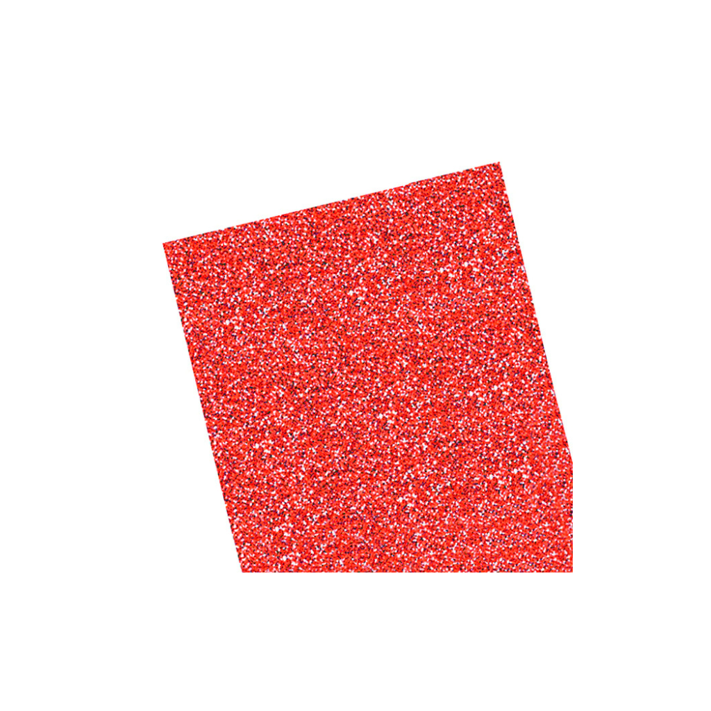 CARTULINA GLITTER 35X50CM 250GRS ROJO 648428 X 10 UNID.