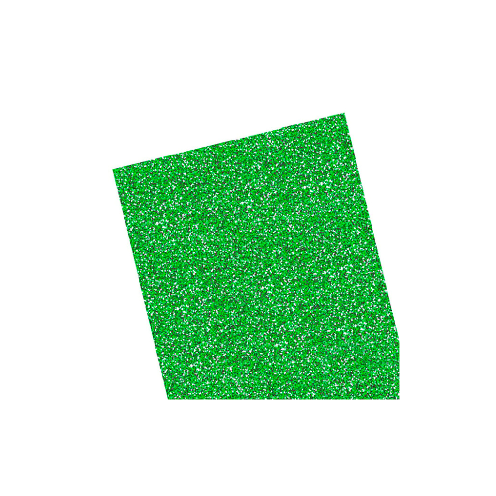 CARTULINA GLITTER 35X50CM 250GRS VERDE OSCURO 648424 X 10 UNID.