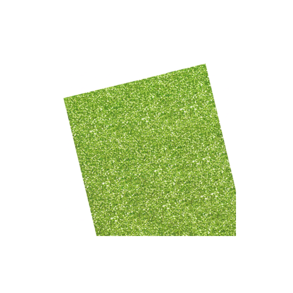 CARTULINA GLITTER 35X50CM 250GRS VERDE CLARO 648444 X 10 UNID.