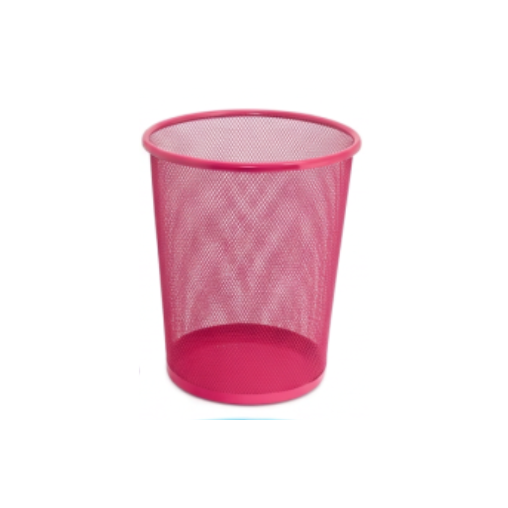 CESTO PAPELERO METALICO 26.5X28CM FUCSIA 990043
