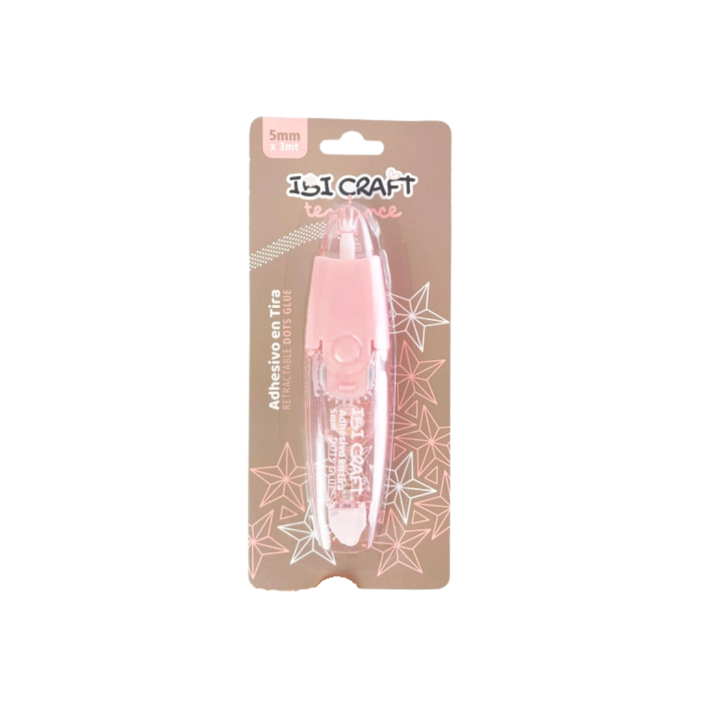 CINTA ADHESIVA DOBLE FAZ RETRACTIL 5MM X 3MTS