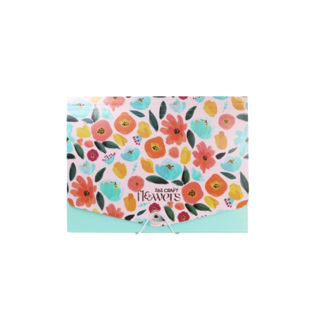 CLASIFICADOR FUELLE IBICRAFT A4 FLOWERS 076575