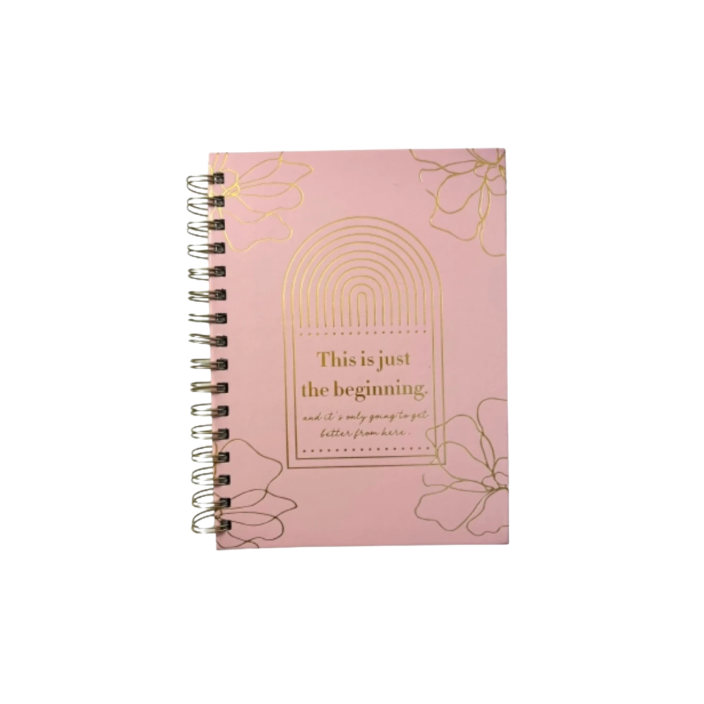 CUADERNO ESPIRAL 150HJS A5 PINK 115320 rayado