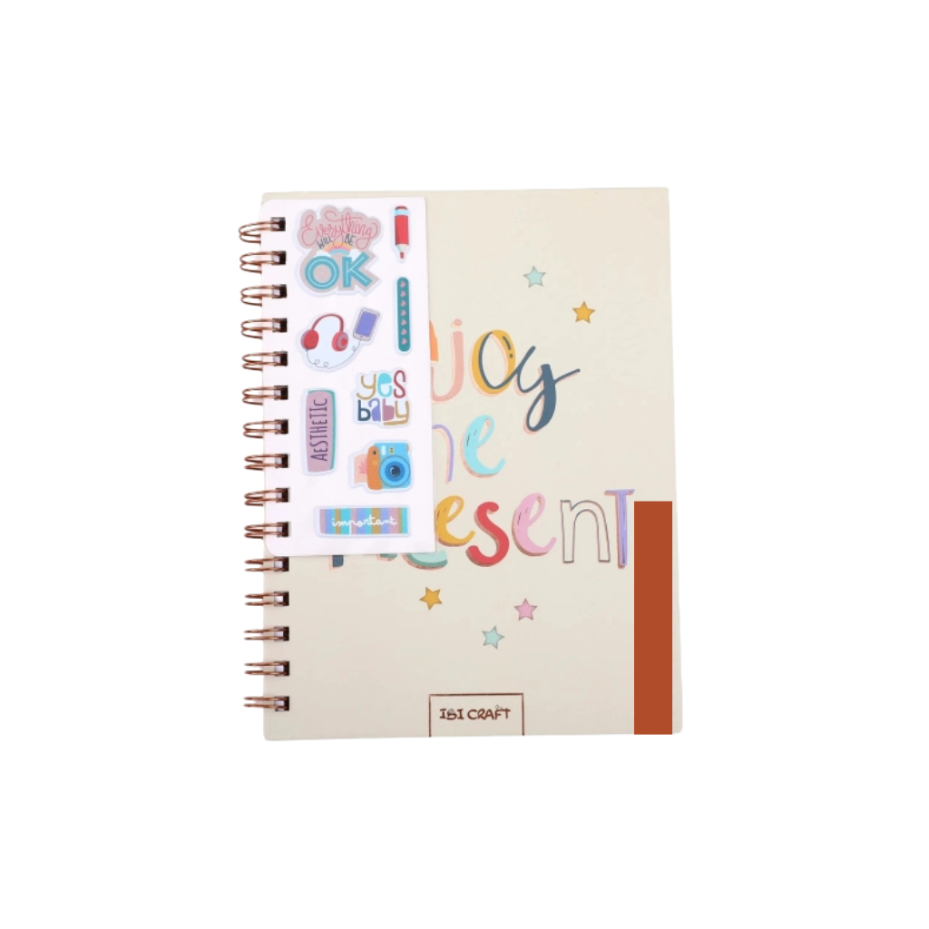CUADERNO SPIRIT ESPIRAL 80HJS + STICKERS 3D (JOY) 115140