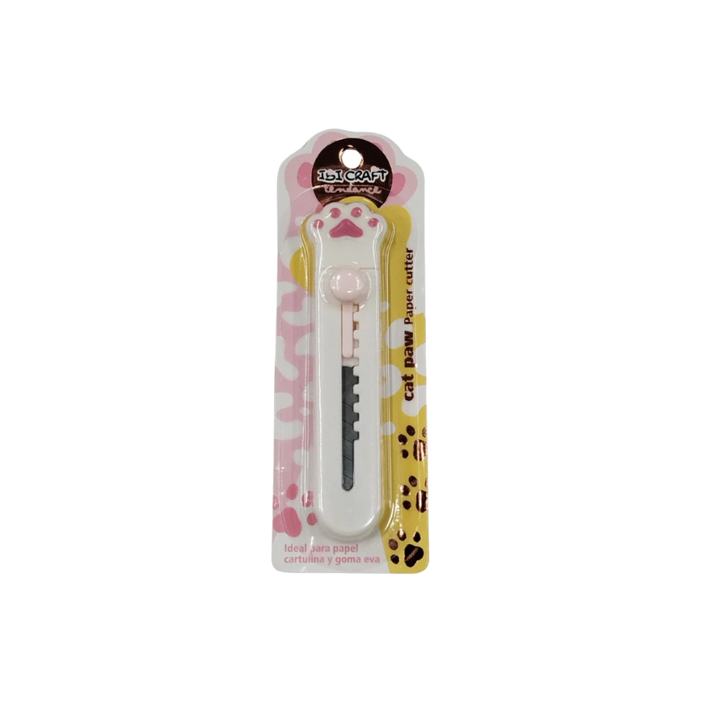 CUTTER MINI RETRACTIL PATITA DE GATO 127386