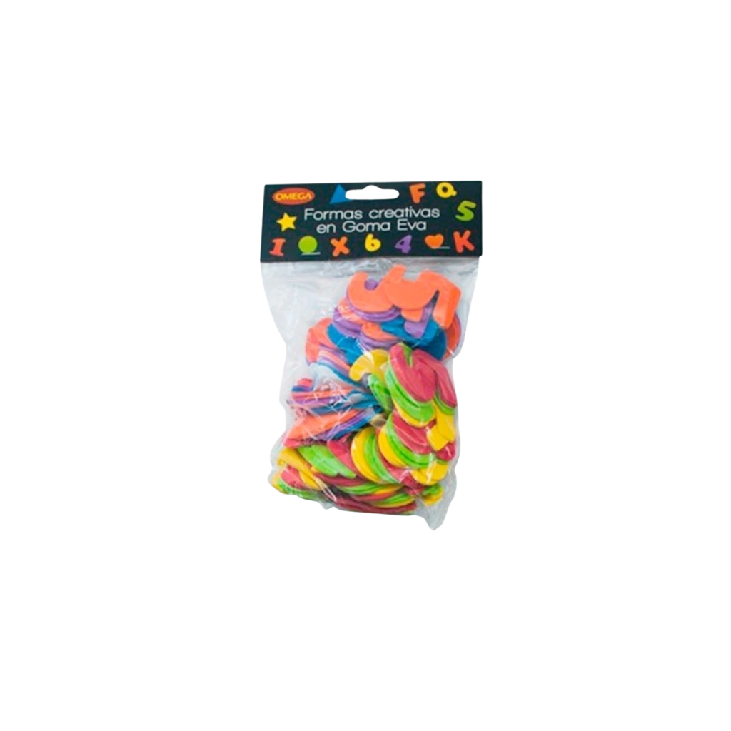 FORMAS GOMA EVA AUTOADHESIVAS NUMEROS X 120PCS. 250824