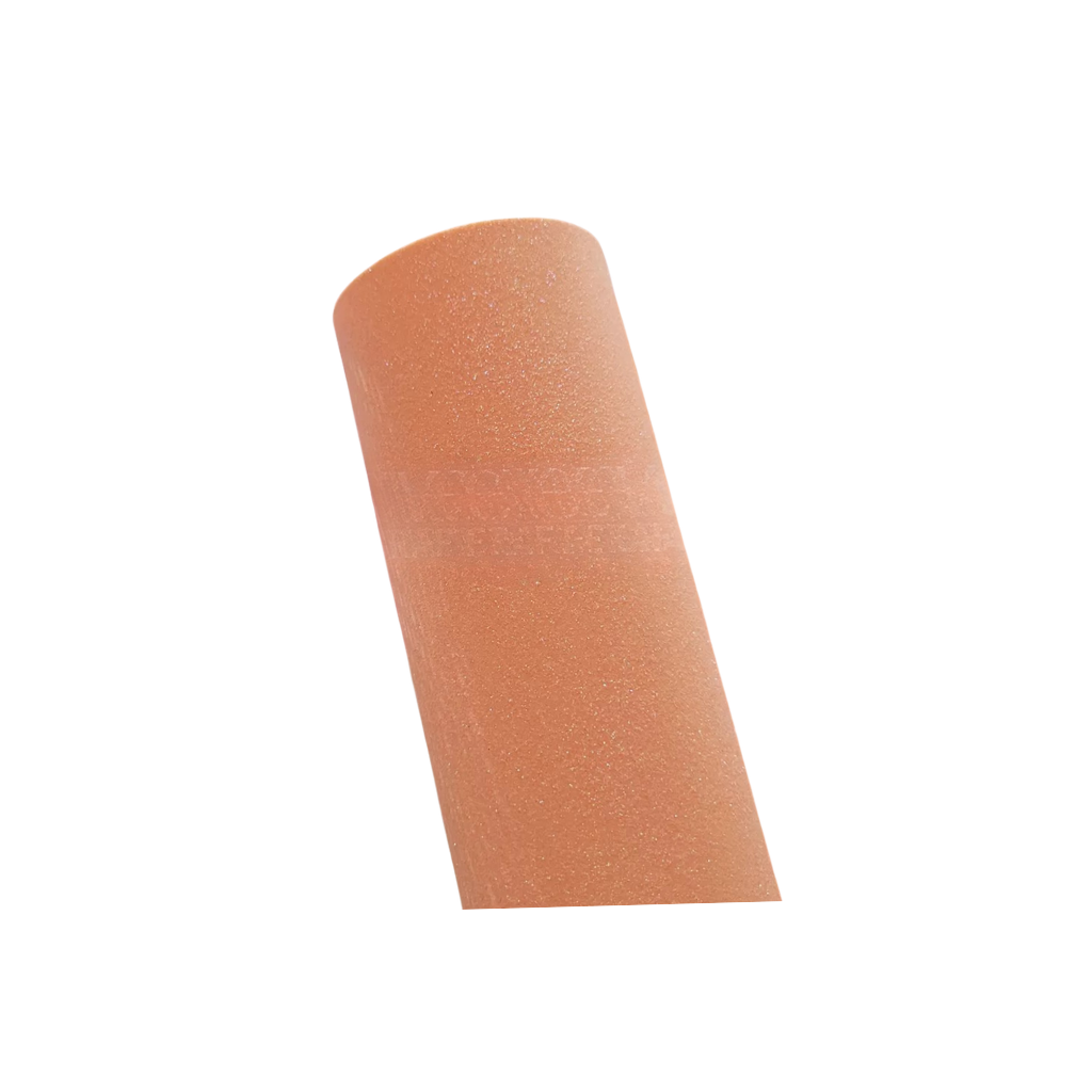 GOMA EVA GLITTER 40X60CMX1.7MM IRIDISCENTE DURAZNO PASTEL 250182 X 10