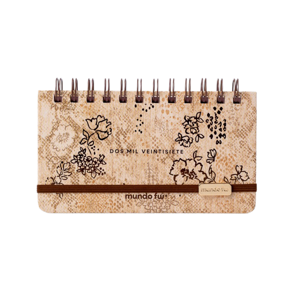 AGENDA FW 2027 BOHO POCKET ESPIRALADA 17X9CM SEMANA A LA VISTA 203777 M1
