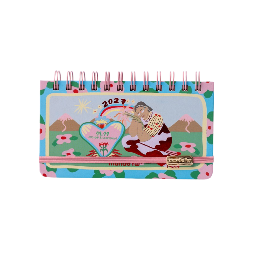 AGENDA FW 2027 FORTUNA POCKET ESPIRALADA 17X9CM SEMANA A LA VISTA 203773 M3