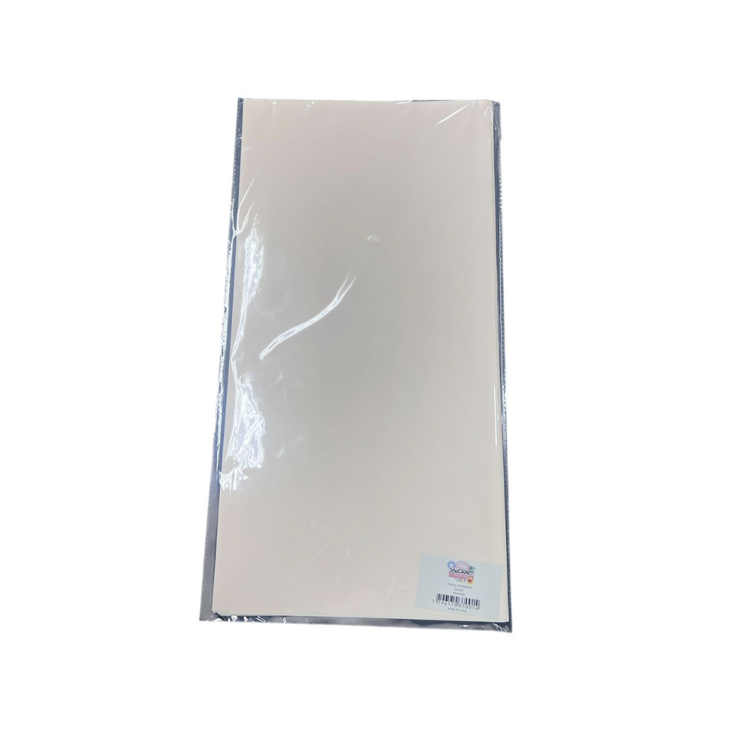 PAPEL COREANO 55 X 53CM CREMA 647020 PAQ X 20 UNID
