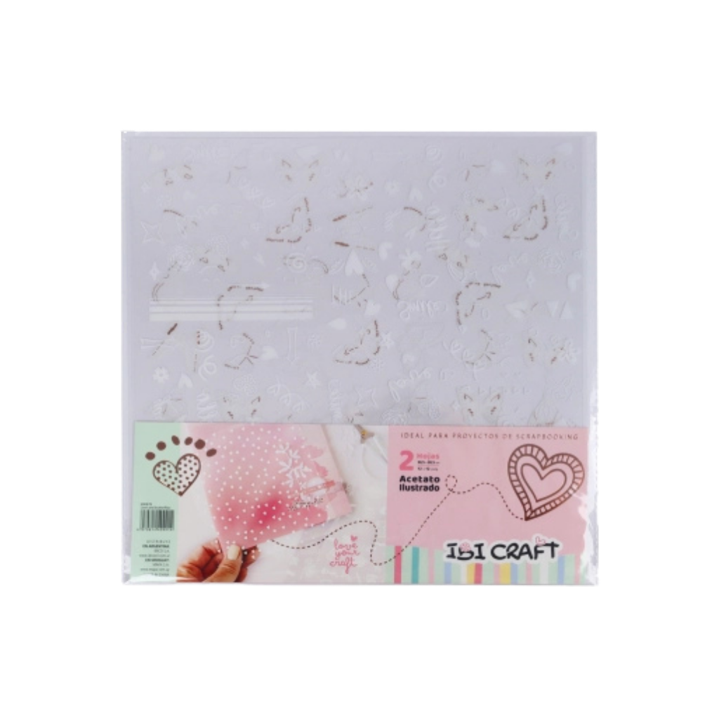 IBICRAFT ACETATO 30*30CM MARIPOSAS 2PCS 600878