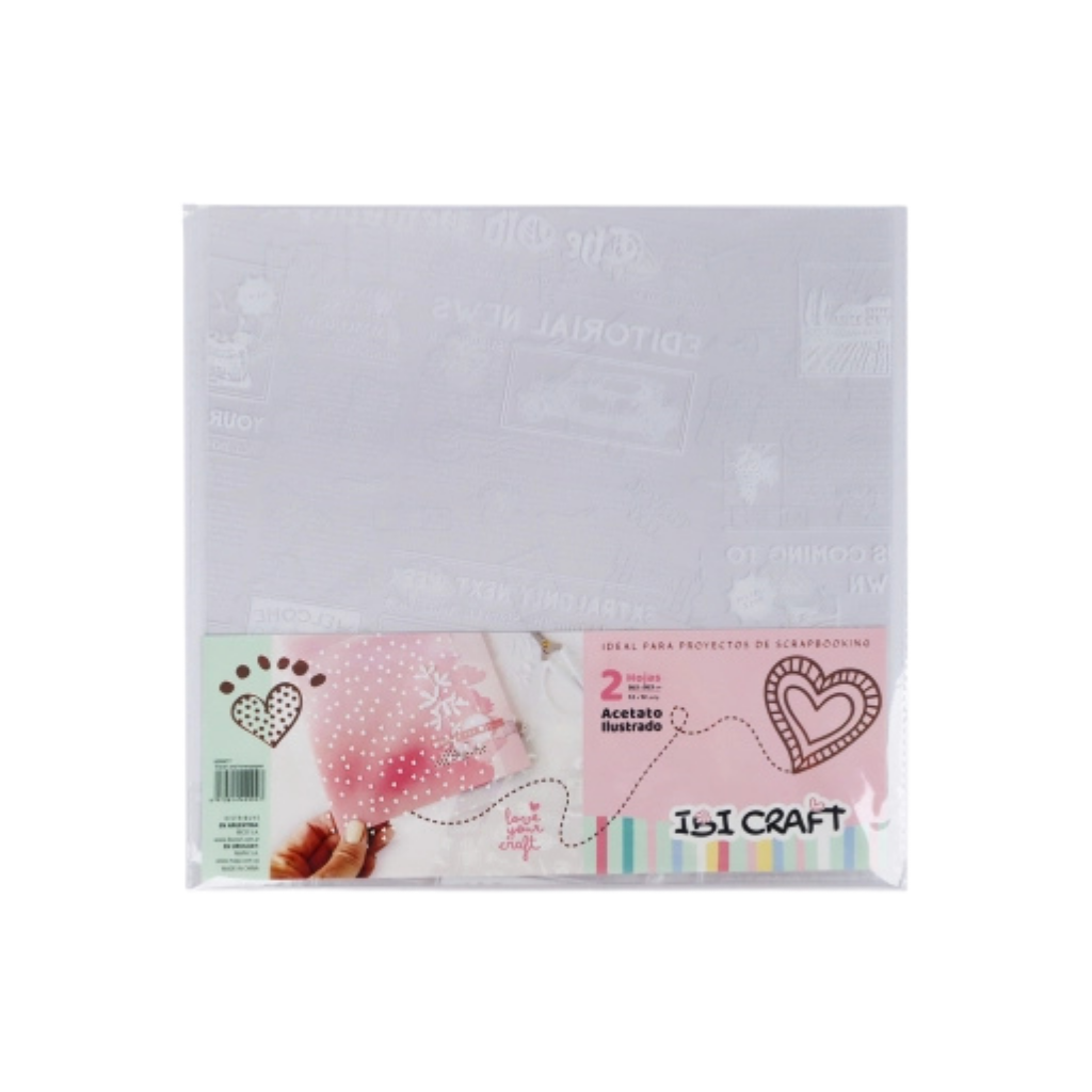 IBICRAFT ACETATO 30*30CM TRAVEL 2PCS 600877