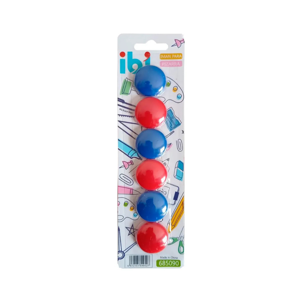 IMAN REDONDOS 1PULG 25MM SET X6 685090