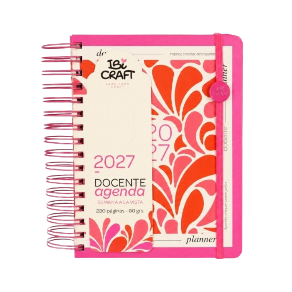 AGENDA SEMANA A LA VISTA 280HJS +REGLA+STICKERS DOCENTE 115350