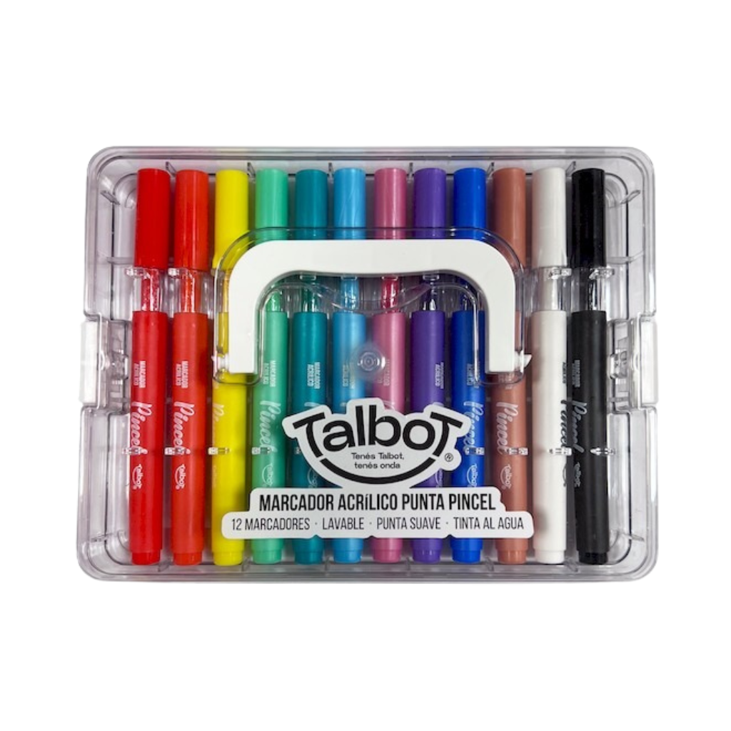 MARCADOR TALBOT ACRILICO PINCEL CAJA X12U APILABLE 8406