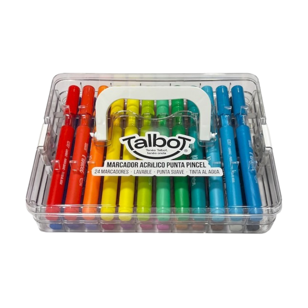 MARCADOR TALBOT ACRILICO PINCEL CAJA X24U APILABLE 8407