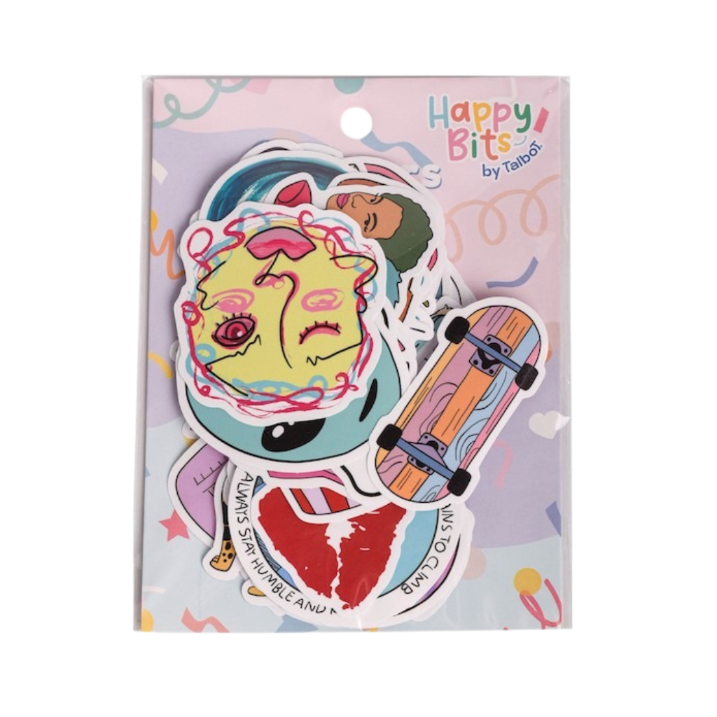 STICKER TALBOT M5 HAPPY BITS PLANCHA 11.5 X 11CM COD :8291