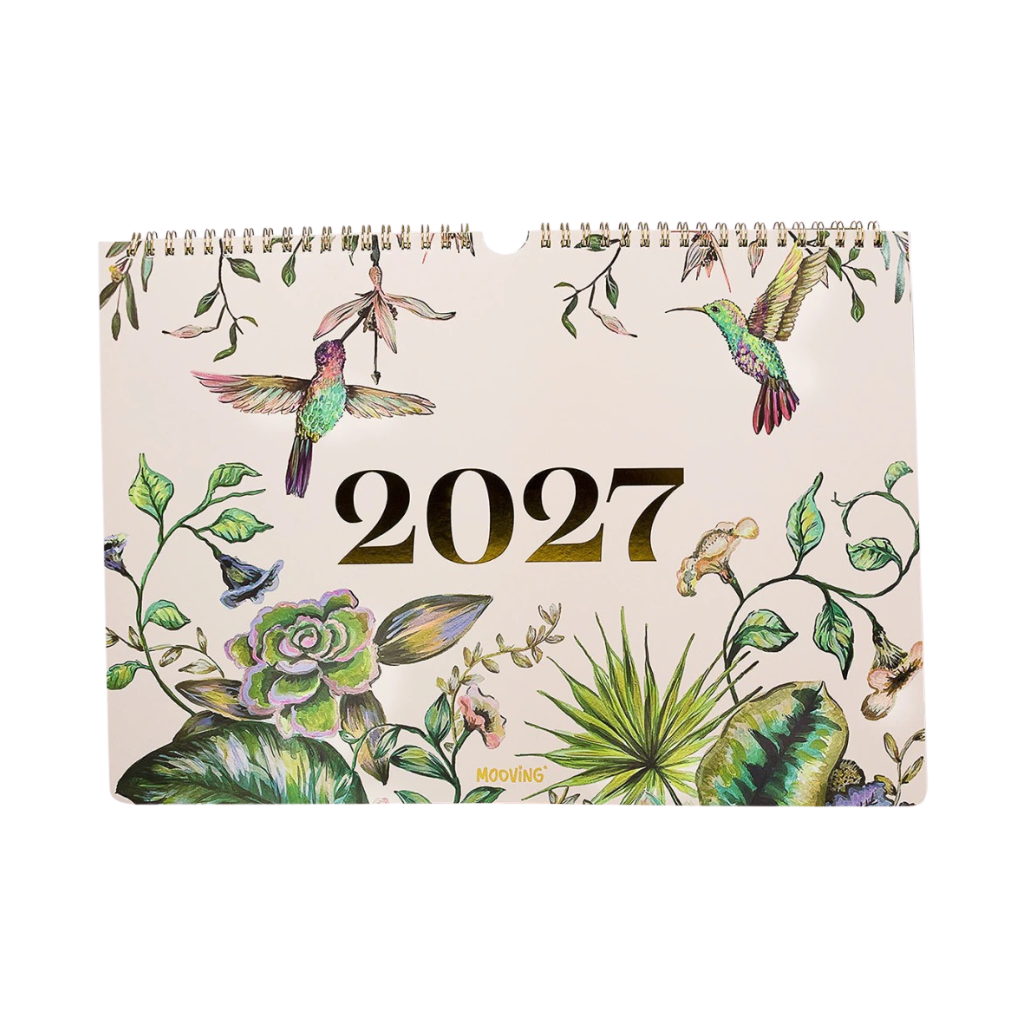 CALENDARIO MOOVING 2027 FLORAL 35X25CM 1420241