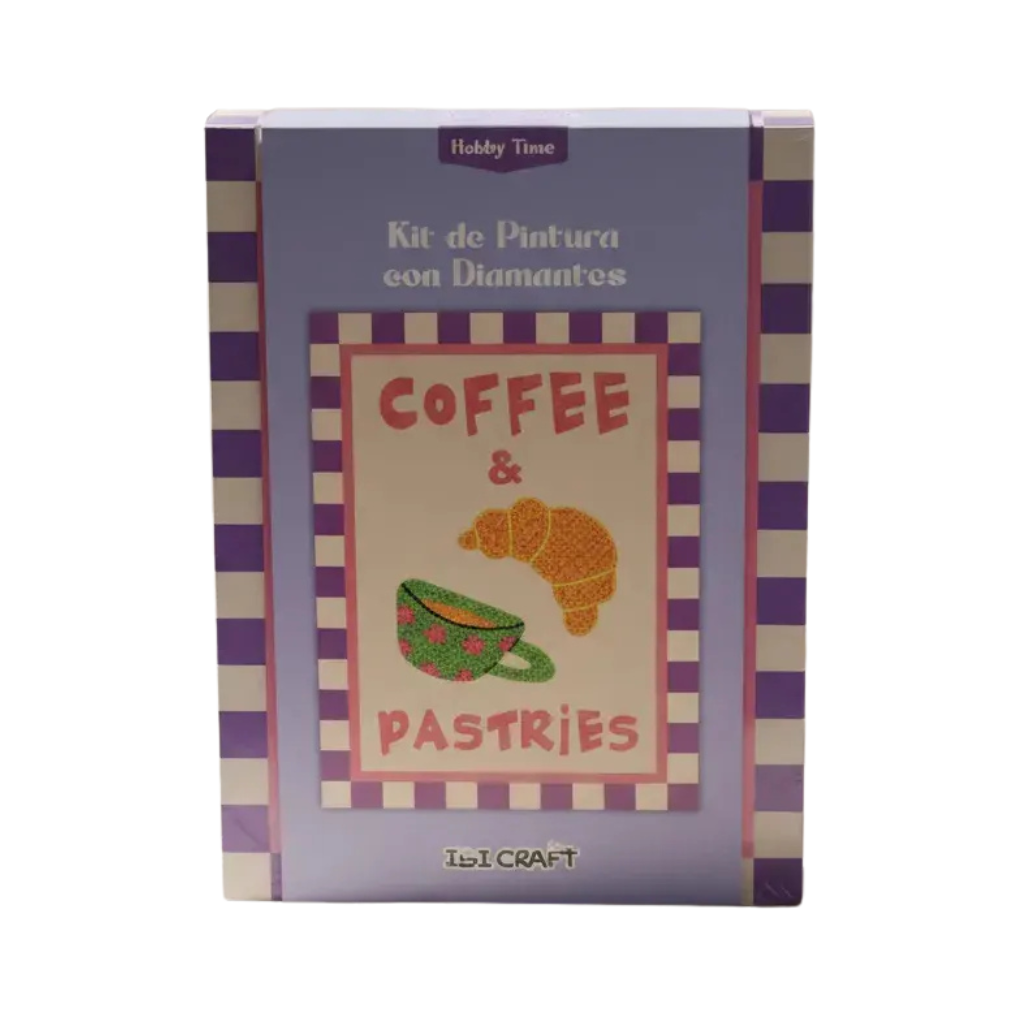 KIT DIAMONT PAINT KIT (BASTIDOR 30X40 + HERRAMIENTAS + GEMAS 5D ) COFEE