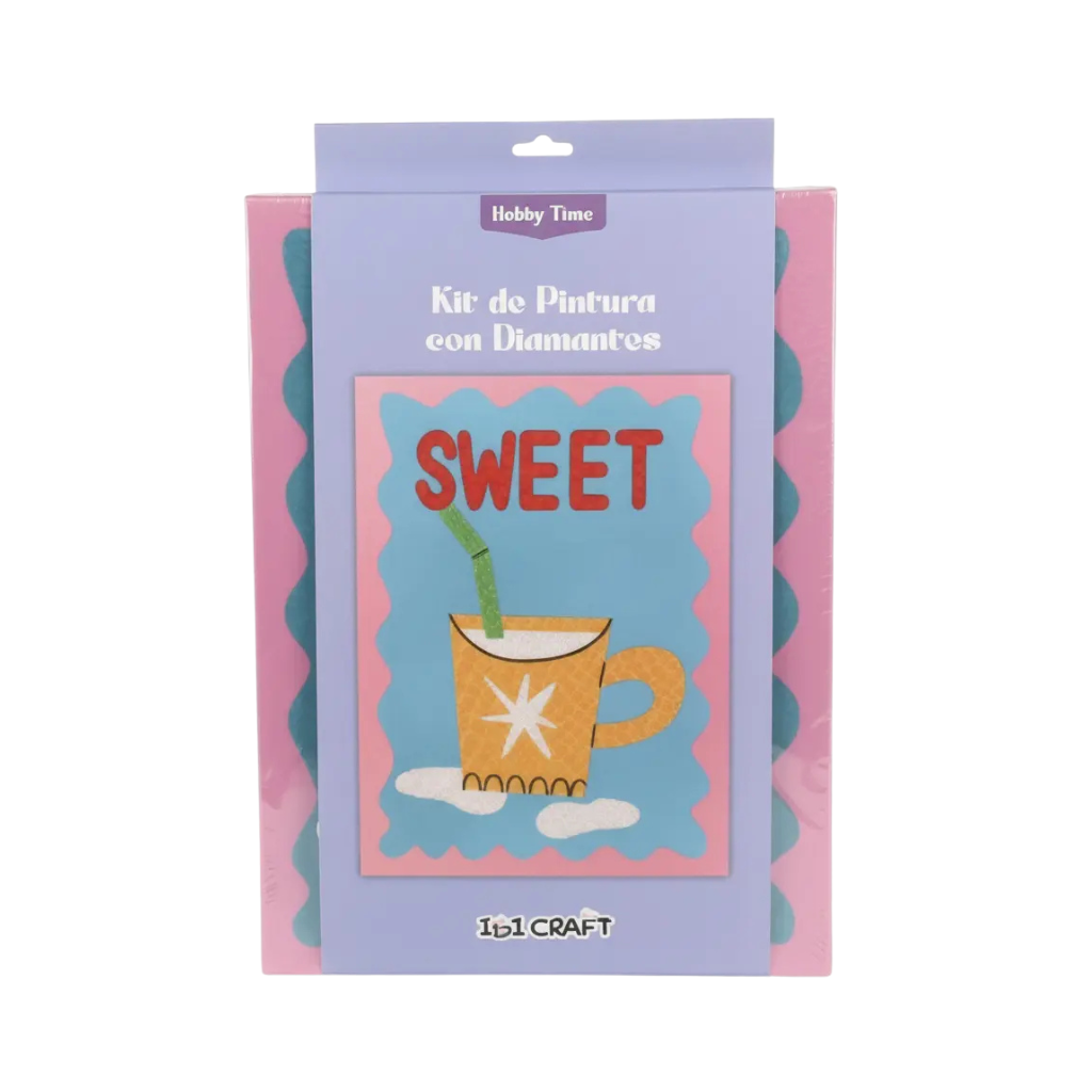 KIT DIAMONT PAINT KIT (BASTIDOR 30X40 + HERRAMIENTAS + GEMAS 5D ) SWEET