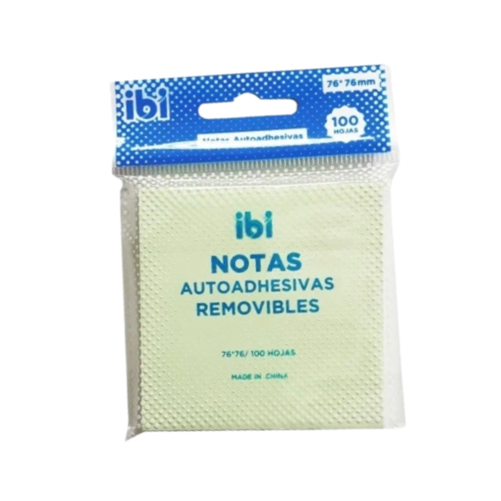 NOTAS AUTOADHESIVA 76x76mm 100HJAS VERDE PASTEL 065047