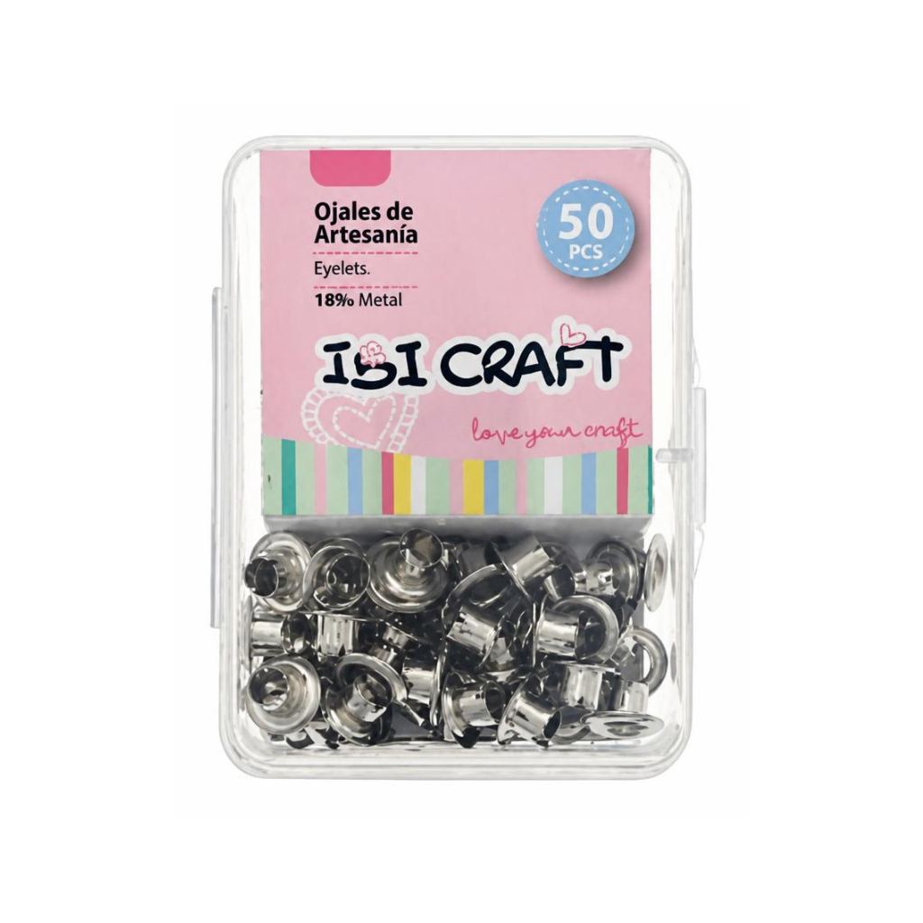 OJALILLOS ALUMINIO (EYELET) 50 PCS PLATA 650576