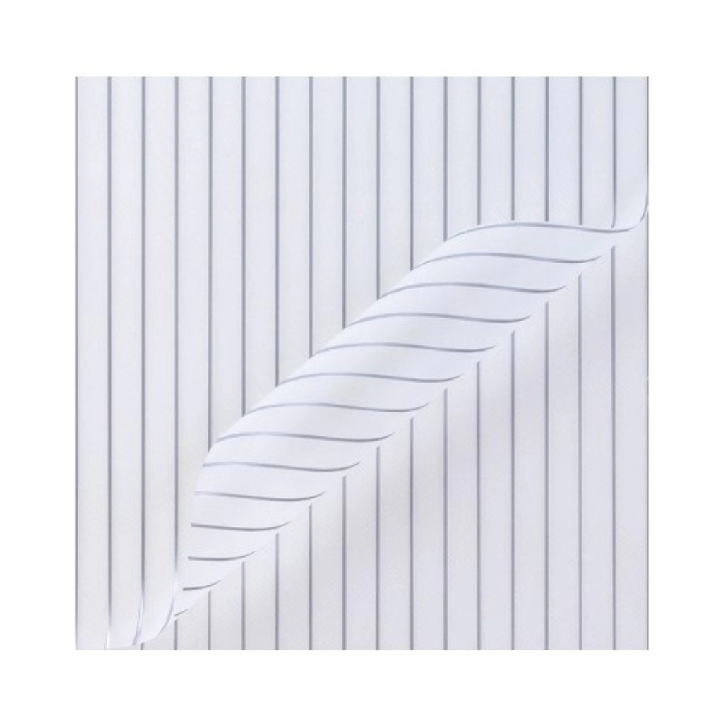PAPEL COREANO 56 X 56CM ESMERILADO + LINEAS PLATA 647018 PAQ X 20 UNID