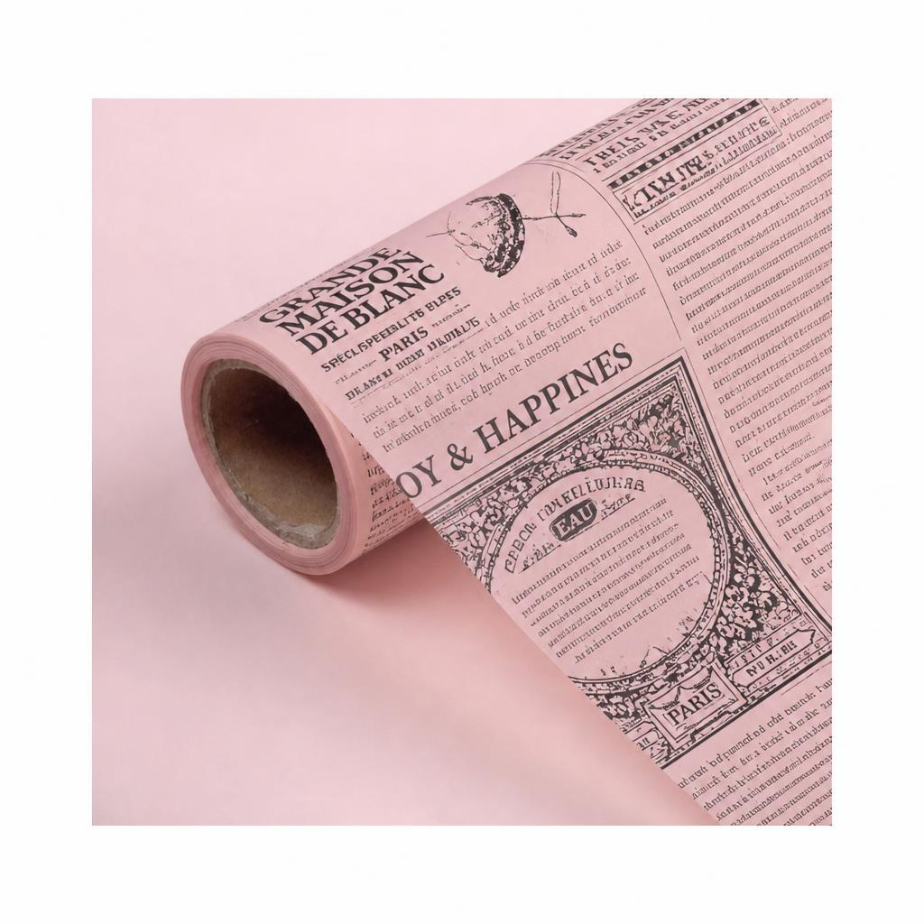 PAPEL COREANO 57 X 57CM ROSA+ NEGRO (DIARIO) PAQ X 20 UNID 647012